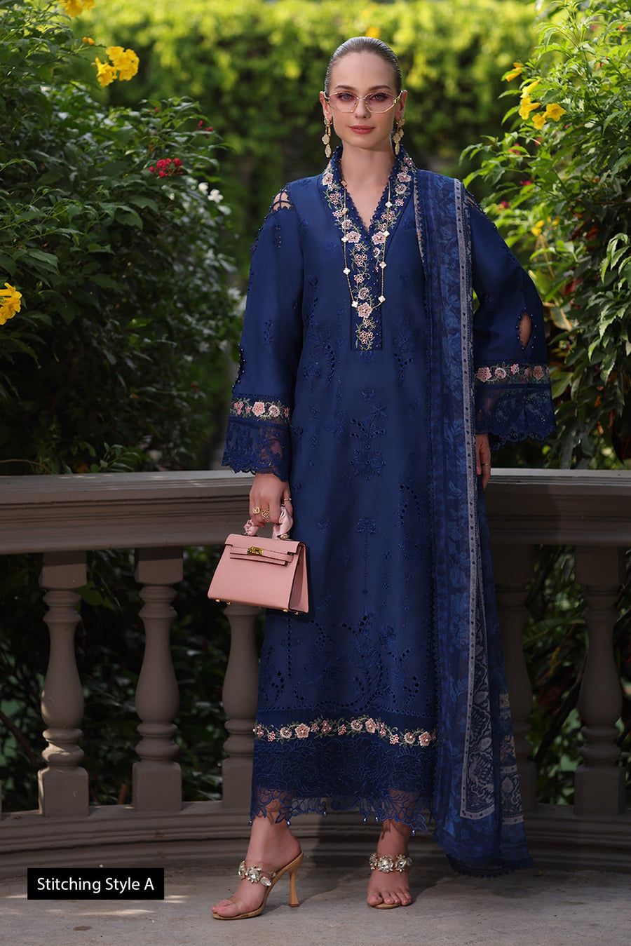 Noor by Saadia Asad Eid Luxury Schiffli Laserkari Unstitched 3Pc Suit D-10