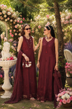 Noor by Saadia Asad Eid Luxe Printkhaas Unstitched 3Pc Suit D-10 Burgundy