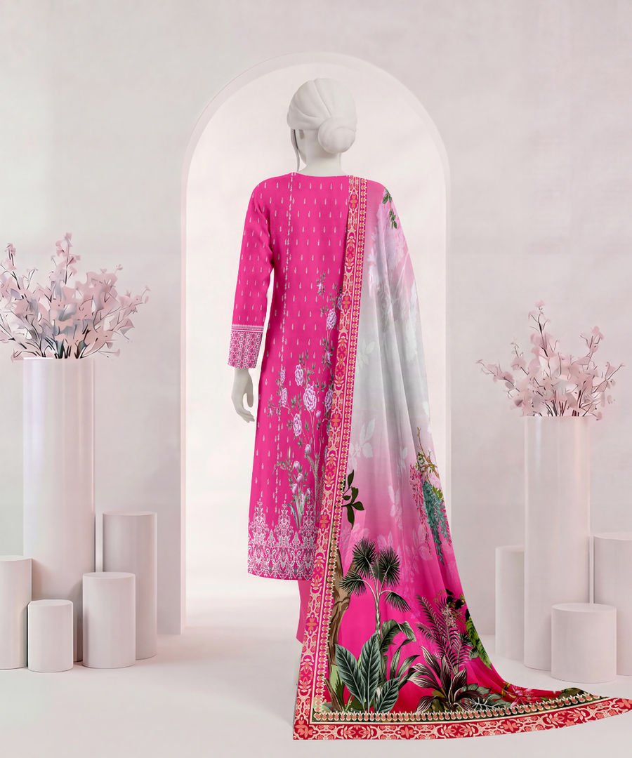 Ittehad Signature Printed Lawn Unstitched 3Pc Suit D-01