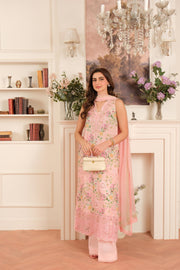 Noor by Saadia Asad Eid Luxe Chikankari Unstitched 3Pc Suit D-11