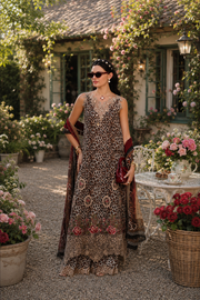 Noor by Saadia Asad Eid Luxe Printkhaas Unstitched 3Pc Suit D-11 Wild Safari
