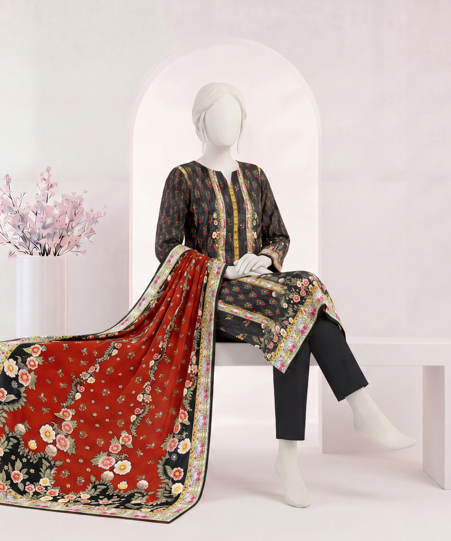 Ittehad Signature Printed Lawn Unstitched 3Pc Suit D-02