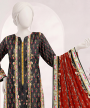 Ittehad Signature Printed Lawn Unstitched 3Pc Suit D-02