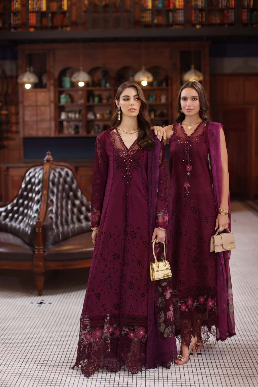 Noor by Saadia Asad Eid Luxury Schiffli Laserkari Unstitched 3Pc Suit D-12