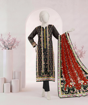 Ittehad Signature Printed Lawn Unstitched 3Pc Suit D-02