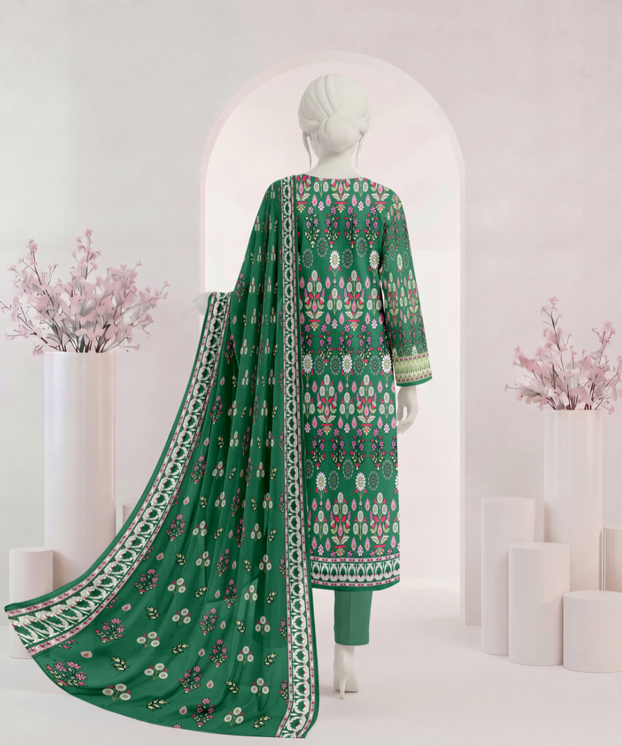 Ittehad Signature Printed Lawn Unstitched 3Pc Suit D-05