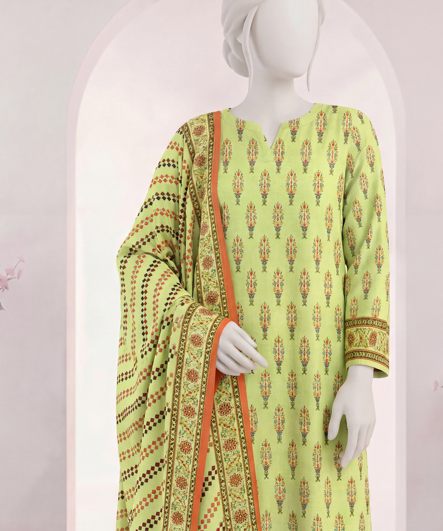 Ittehad Signature Printed Lawn Unstitched 3Pc Suit D-06