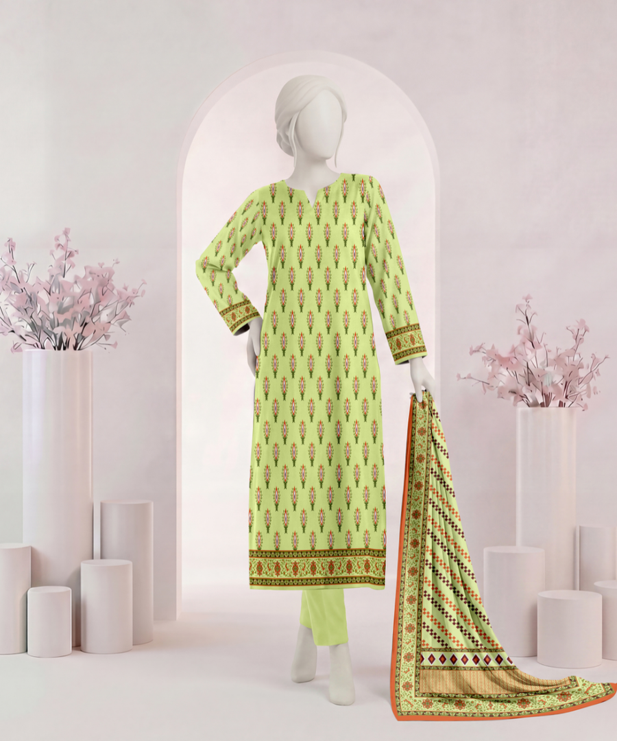 Ittehad Signature Printed Lawn Unstitched 3Pc Suit D-06