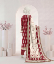 Ittehad Signature Printed Lawn Unstitched 3Pc Suit D-07