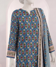 Ittehad Signature Printed Lawn Unstitched 3Pc Suit D-08