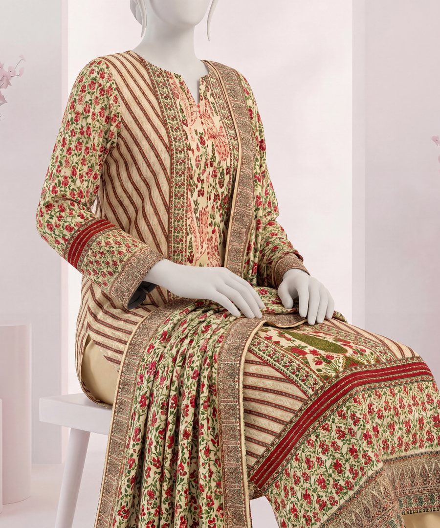 Ittehad Signature Printed Lawn Unstitched 3Pc Suit D-09