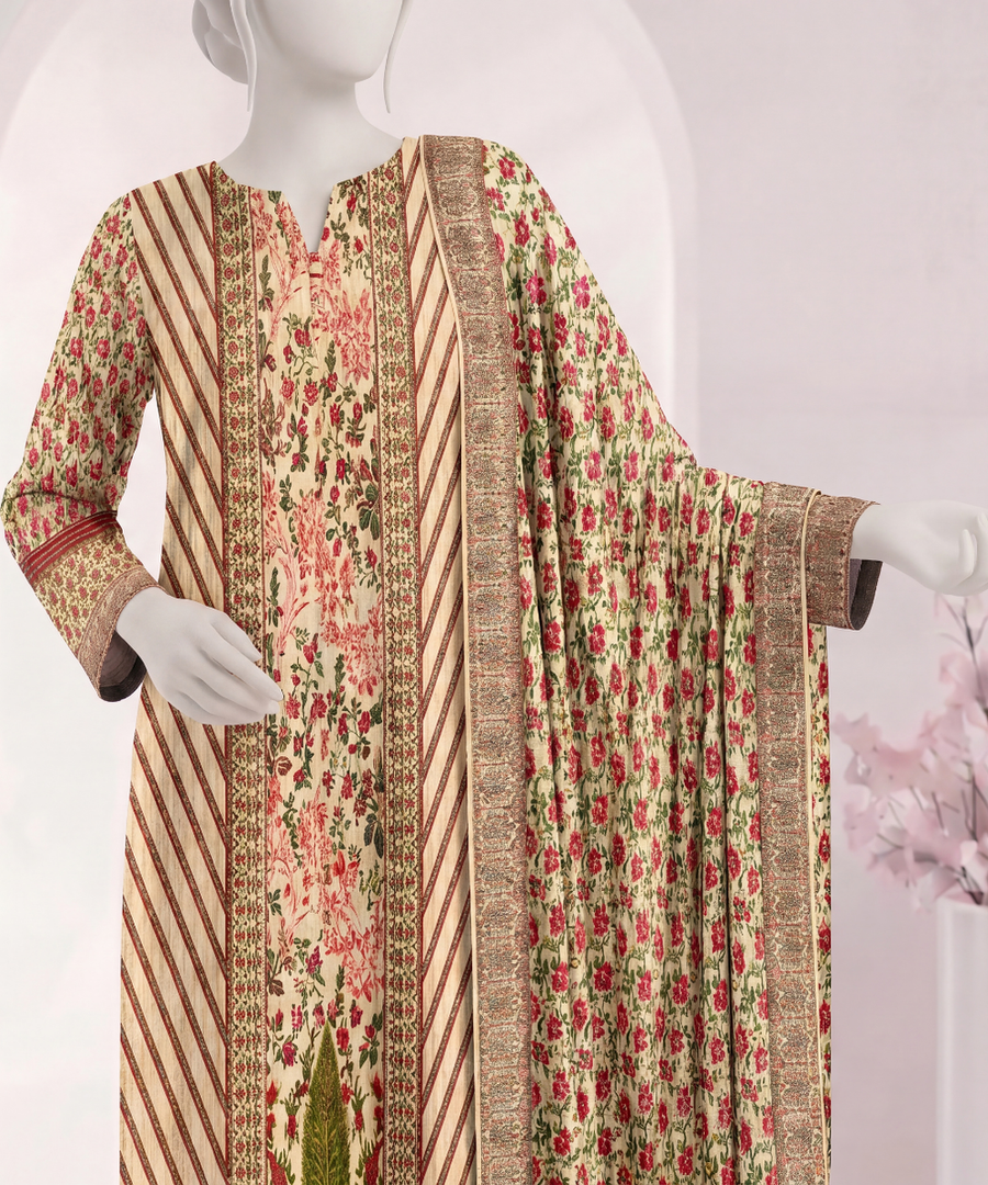 Ittehad Signature Printed Lawn Unstitched 3Pc Suit D-09