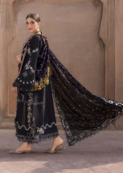 Crimson Flow Embroidered Lawn Unstitched 3Pc Suit D-1A FLORAL SERENITY