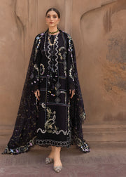 Crimson Flow Embroidered Lawn Unstitched 3Pc Suit D-1A FLORAL SERENITY