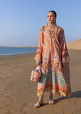 Crimson Flow Embroidered Lawn Unstitched 3Pc Suit D-1A Under The Tuscan Love