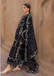 Crimson Flow Embroidered Lawn Unstitched 3Pc Suit D-1A FLORAL SERENITY