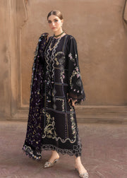 Crimson Flow Embroidered Lawn Unstitched 3Pc Suit D-1A FLORAL SERENITY
