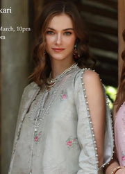 Noor by Saadia Asad Eid Luxe Printedkari Unstitched 3Pc Suit D-02A