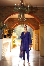 Noor by Saadia Asad Luxury Eid Handwork Schiffli Laserkari Unstitched Suit D02-A Aloura