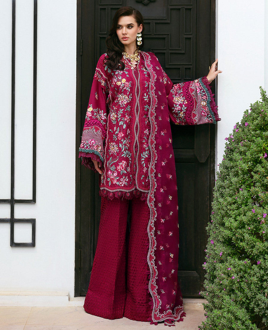 Republic WomensWear Kalani Embroidered Lawn Unstitched 3Pc Suit D2-A - Ayla