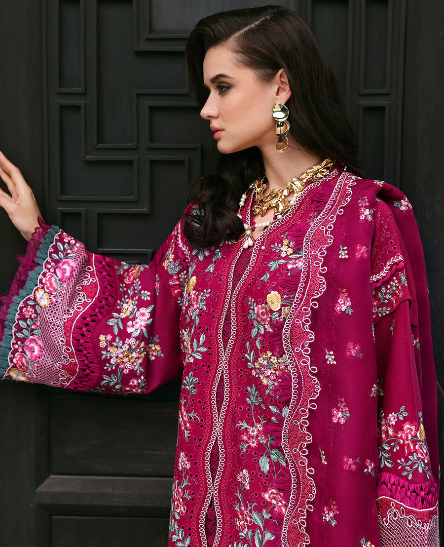 Republic WomensWear Kalani Embroidered Lawn Unstitched 3Pc Suit D2-A - Ayla