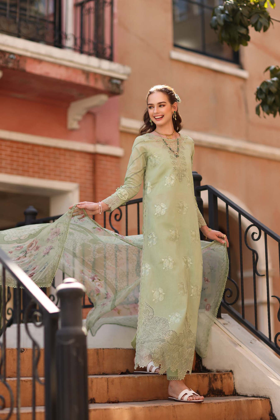 Noor by Saadia Asad Eid Luxe Printkhaas Unstitched 3Pc Suit D-02A