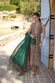 Noor by Saadia Asad Luxe Chikankari Unstitched Lawn 3Pc Suit D2-A
