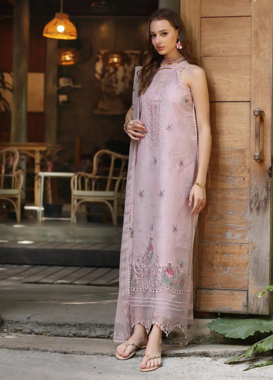 Noor by Saadia Asad Eid Luxe Printedkari Unstitched 3Pc Suit D-02B