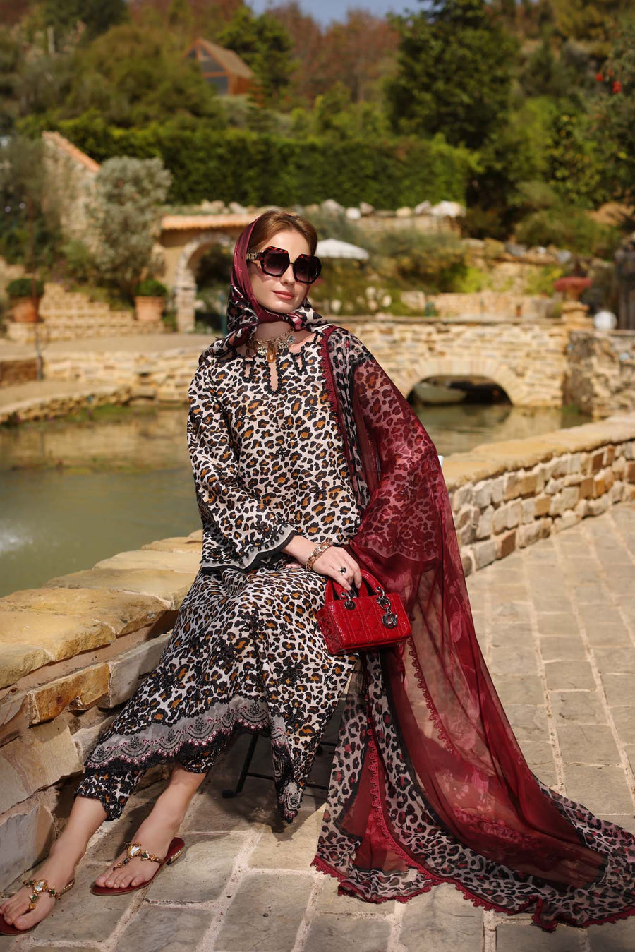 Noor by Saadia Asad Luxe Chikankari Unstitched Lawn 3Pc Suit D2-B