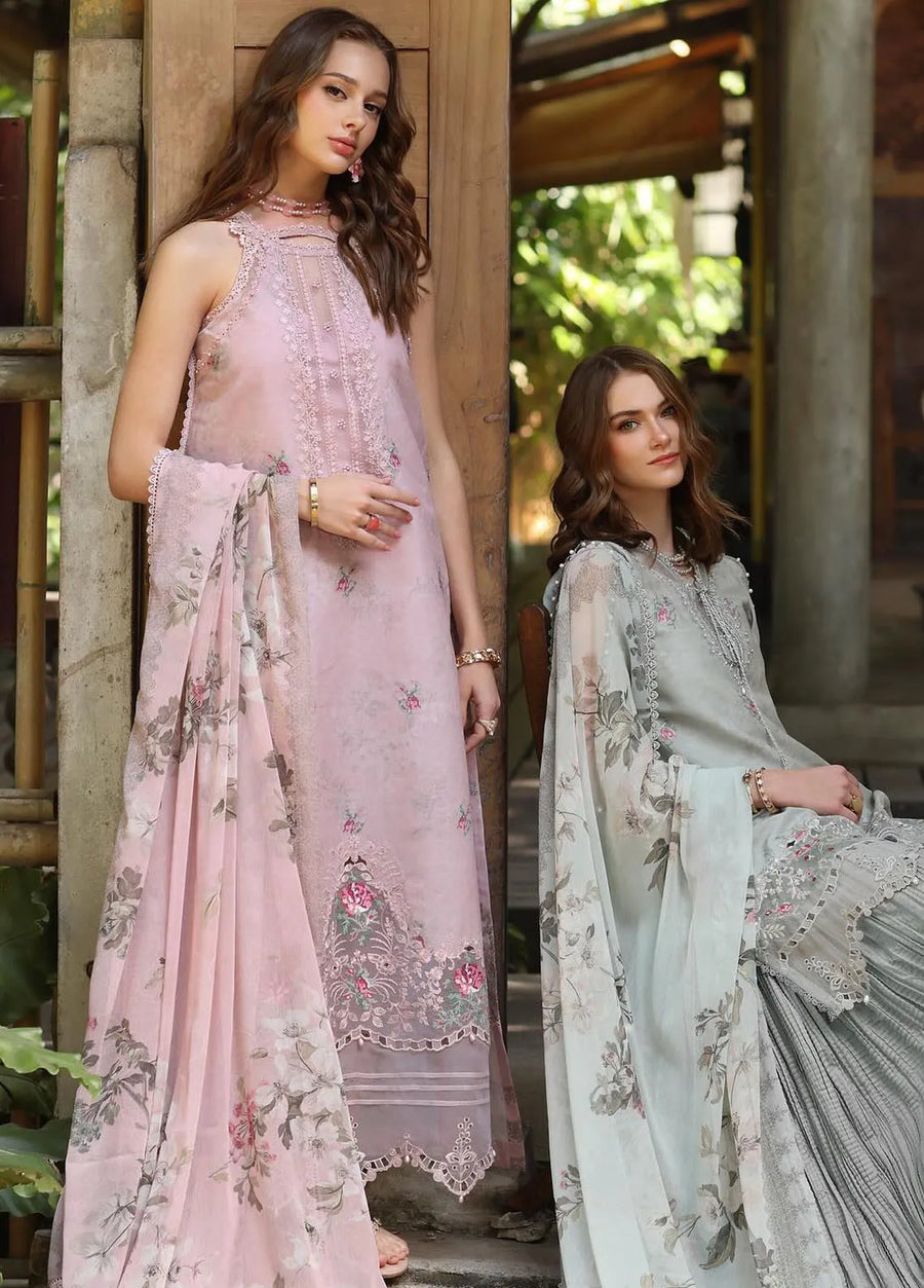 Noor by Saadia Asad Eid Luxe Printedkari Unstitched 3Pc Suit D-02B