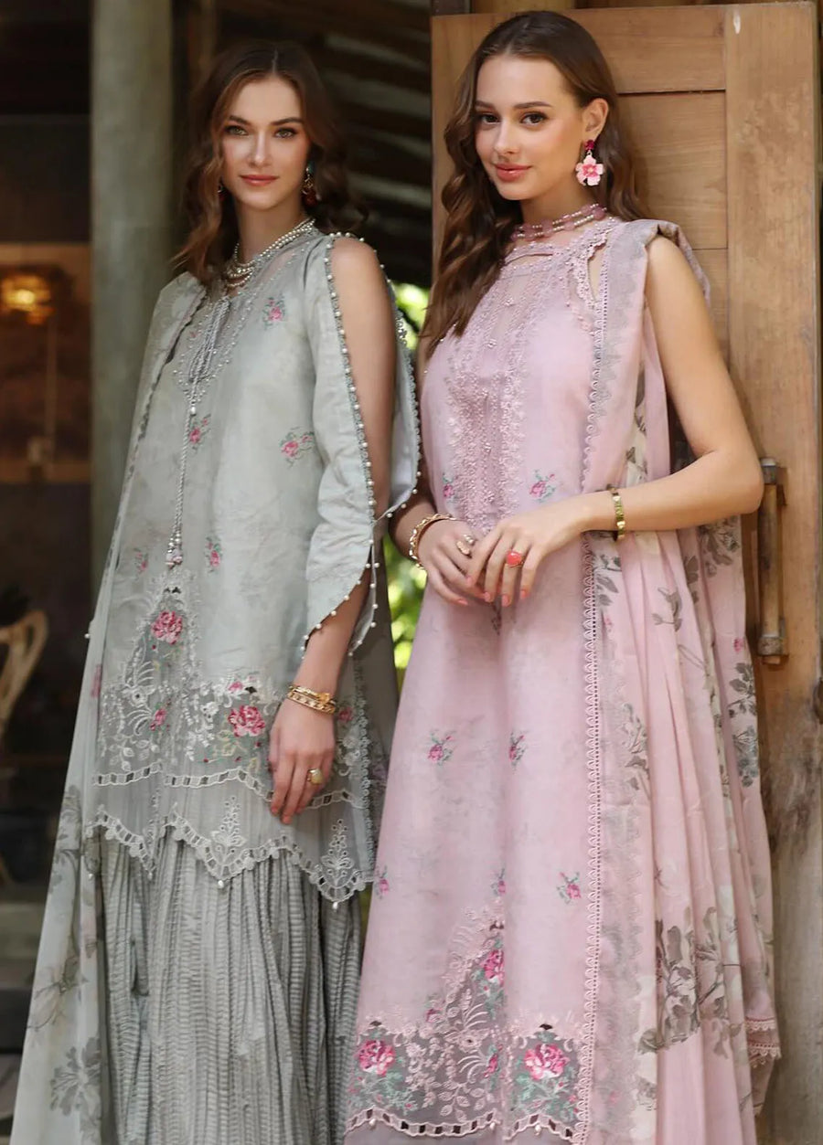 Noor by Saadia Asad Eid Luxe Printedkari Unstitched 3Pc Suit D-02B