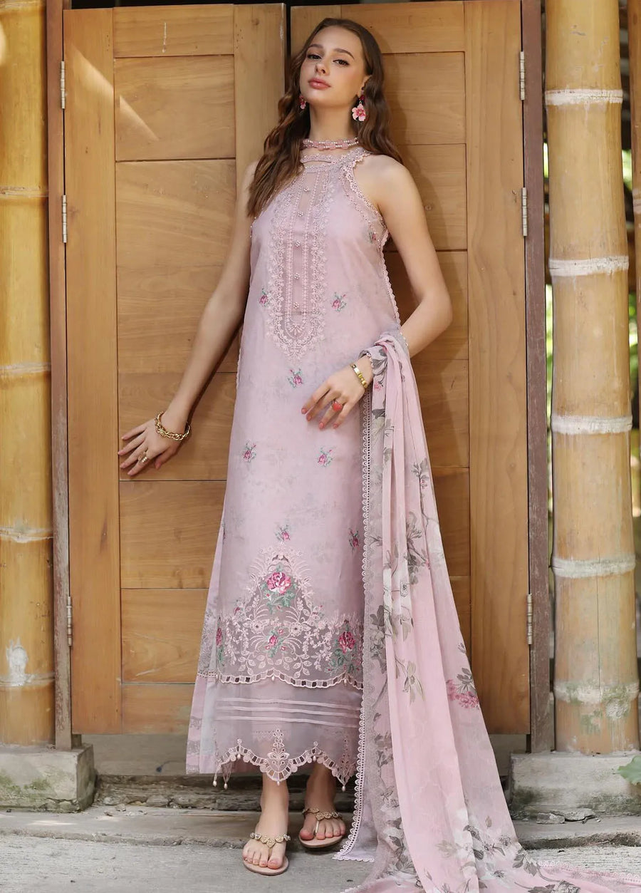 Noor by Saadia Asad Eid Luxe Printedkari Unstitched 3Pc Suit D-02B