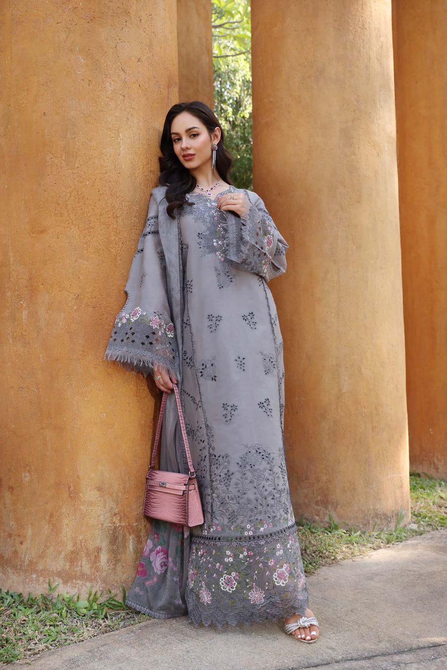 Noor by Saadia Asad Eid Luxury Handwork Laserkari Unstitched 3Pc Suit D-02B