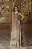 Noor by Saadia Asad Embroidered Cotton Net Unstitched 3Pc Suit D-02 Beige