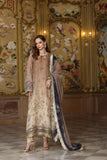 Noor by Saadia Asad Embroidered Cotton Net Unstitched 3Pc Suit D-02 Beige