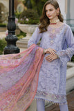 Noor by Saadia Asad Embroidered Lawn Unstitched 3Pc Suit D-02 Iris