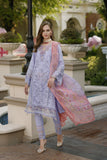 Noor by Saadia Asad Embroidered Lawn Unstitched 3Pc Suit D-02 Iris