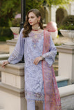 Noor by Saadia Asad Embroidered Lawn Unstitched 3Pc Suit D-02 Iris