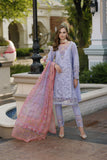 Noor by Saadia Asad Embroidered Lawn Unstitched 3Pc Suit D-02 Iris