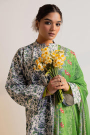 Coco by Zara Shahjahan Printed Lawn Unstitched 3Pc Suit D-02 NARGIS