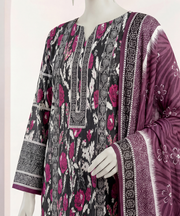 Ittehad Signature Printed Lawn Unstitched 3Pc Suit D-10