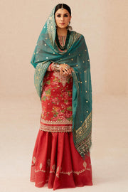 Zara Shahjahan Embroidered Luxury Lawn Unstitched 3Pc Suit D-13B PHOOL KARI