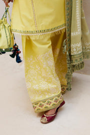 Zara Shahjahan Embroidered Luxury Lawn Unstitched 3Pc Suit D-15A DILARA