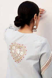 Zara Shahjahan Embroidered Luxury Lawn Unstitched 3Pc Suit D-15B DILARA