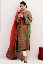 Zara Shahjahan Embroidered Luxury Lawn Unstitched 3Pc Suit D-02B DIYA