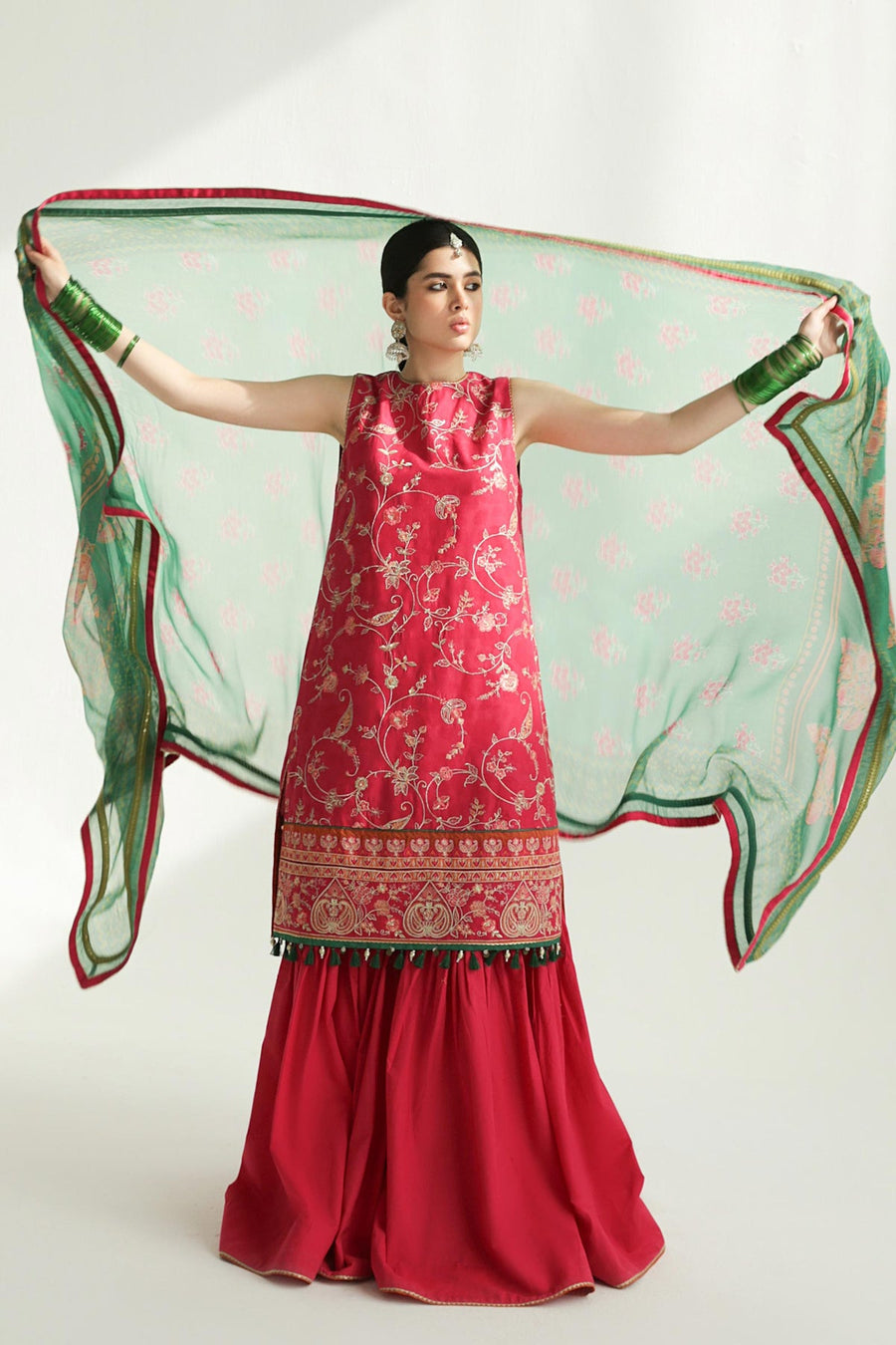 Zara Shahjahan Embroidered Luxury Lawn Unstitched 3Pc Suit D-03B KORINA