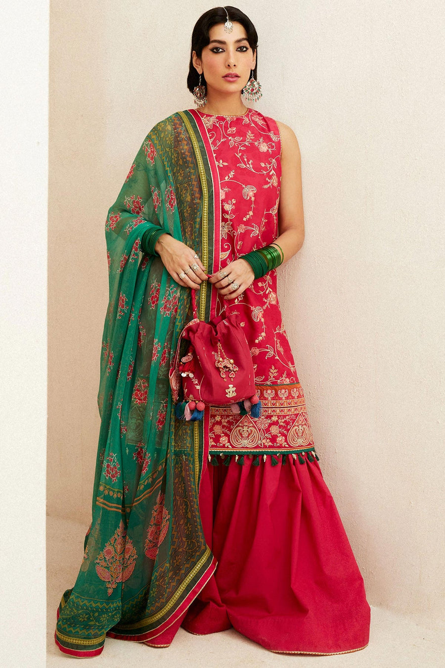 Zara Shahjahan Embroidered Luxury Lawn Unstitched 3Pc Suit D-03B KORINA