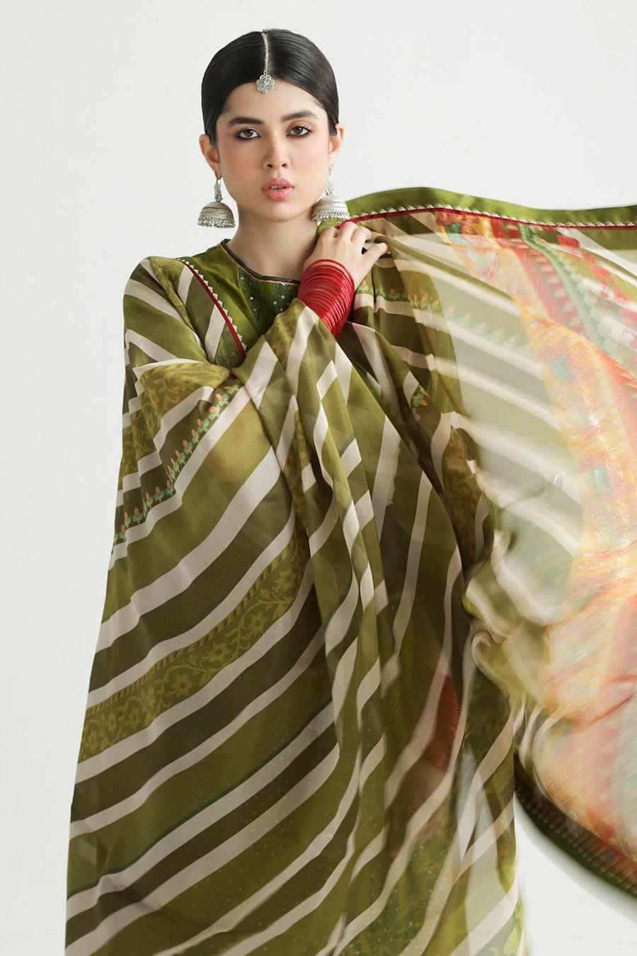 Zara Shahjahan Embroidered Luxury Lawn Unstitched 3Pc Suit D-08B AAINA