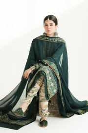 Zara Shahjahan Embroidered Luxury Lawn Unstitched 3Pc Suit D-09B PARSA