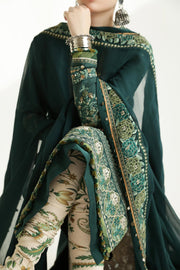Zara Shahjahan Embroidered Luxury Lawn Unstitched 3Pc Suit D-09B PARSA